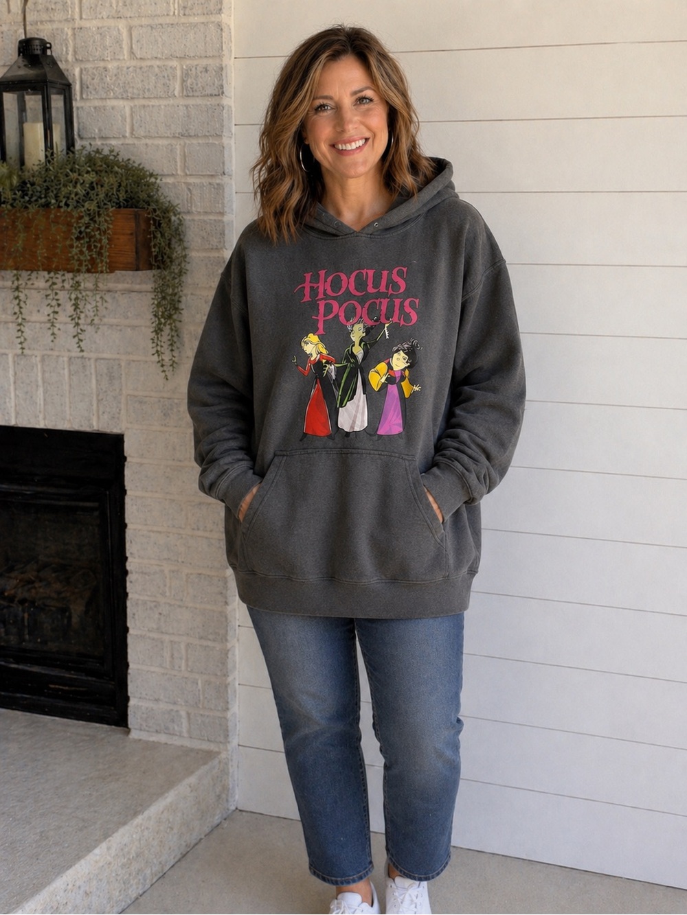Disney Hocus Pocus Sanderson Sisters Oversized Hoodie Sweatshirt 2XL XXL Witches